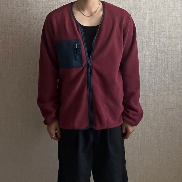Patagonia 신칠라 세쿼이아 레드 플리스 가디건