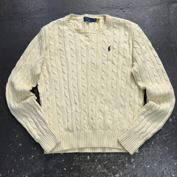 100 폴로 랄프로렌 꽈배기 니트