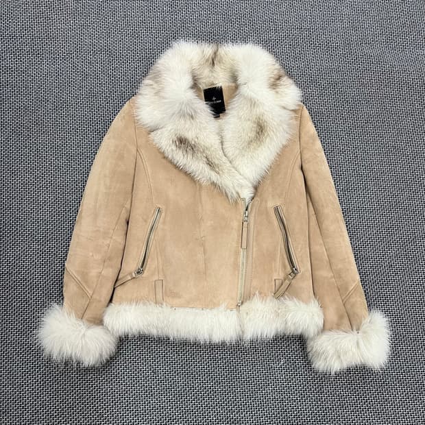 퍼 양털 무스탕