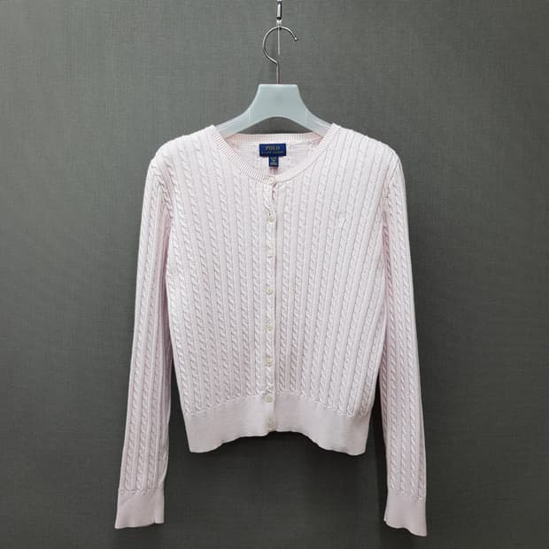 랄프로렌 케이블 니트 가디건 걸즈XL사이즈