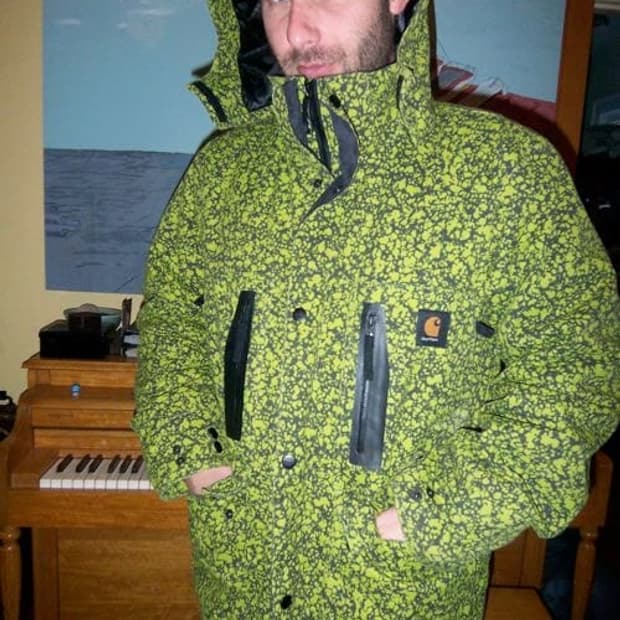 빈티지 칼하트 x 버튼 08aw 스플래쉬 덕자켓 XL