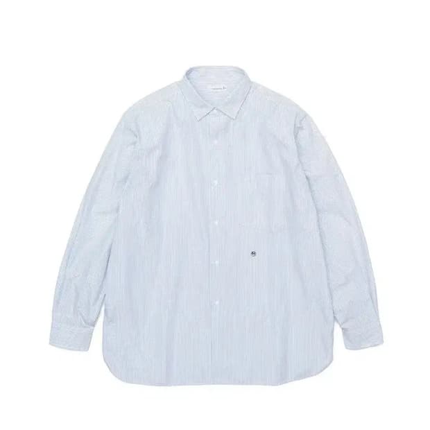 나나미카 레귤러 칼라 스트라이프 윈드셔츠 삭스 L사이즈 