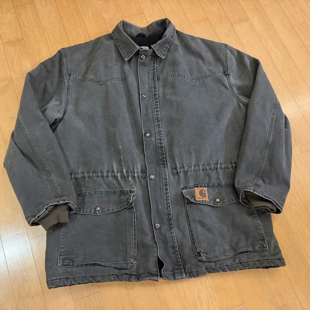 [칼하트] 00s 오리지널 C46 MOS 모스 샌드스톤 초어코트 자켓