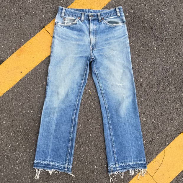 80s-90s 빈티지 리바이스 517 오렌지탭 부츠컷