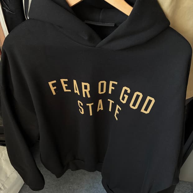 피어오브갓 에센셜 스테이트 후드티