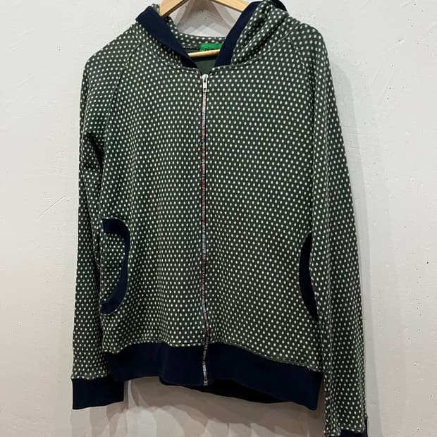 DUDE DO 도트 땡땡이 후드집업 made in japan