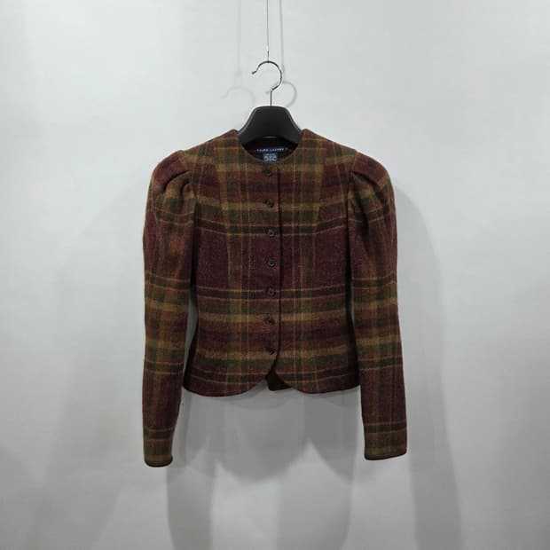 폴로랄프로렌 우먼 체크 울 자켓 2