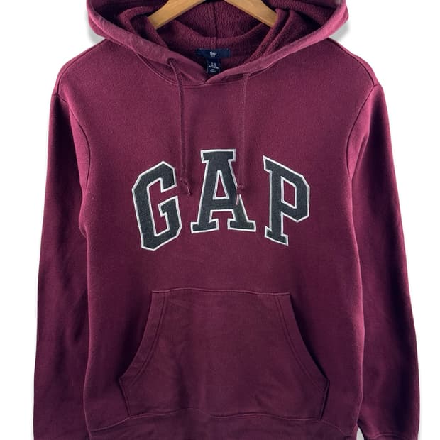 갭 버건디 블랙 후드티2199