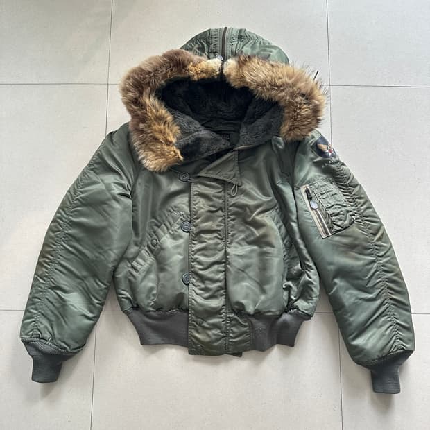 60s 오리지널 N-2B 스카이라인 베트남전 항공점퍼 블랙택 M