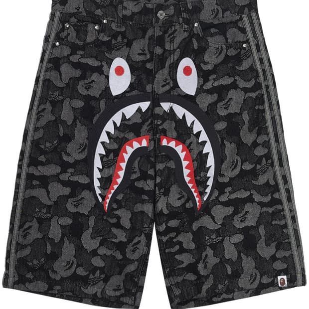 [US S] 아디다스 베이프 샤크 데님 쇼츠 