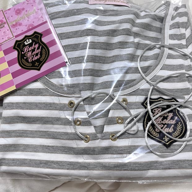 베이비메탈클럽 아리아 탑 그레이