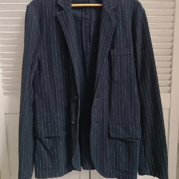 [신동품] 랄프로렌 코튼 스트라이프 블레이저 / 리얼버튼