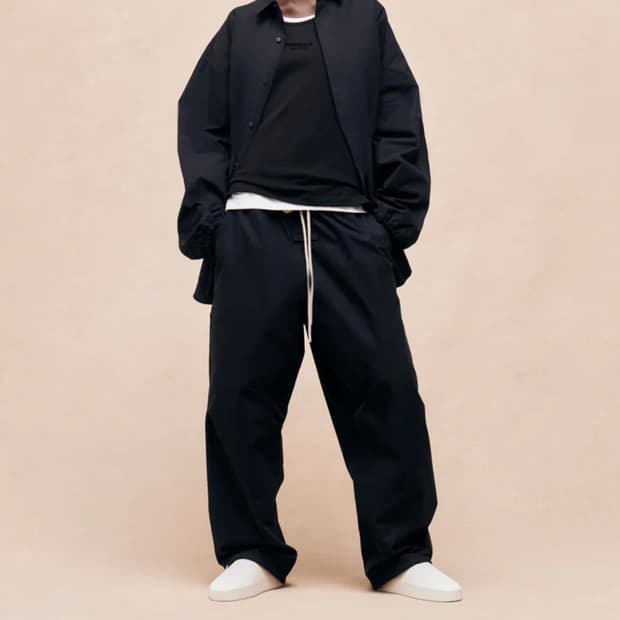 피오갓 에센셜 릴렉스드 트라우저 블랙