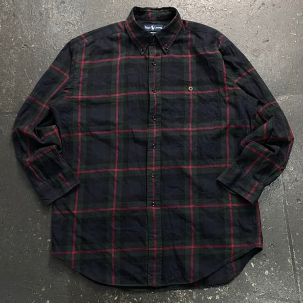 100 폴로 블레이크 체크셔츠 