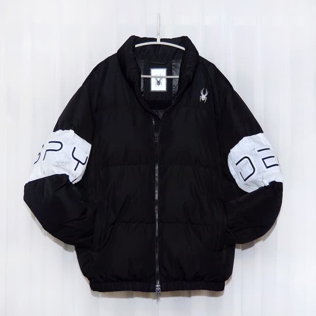 스파이더 컬러블록 헤비 구스다운 푸퍼 숏패딩 (XL / 105+)