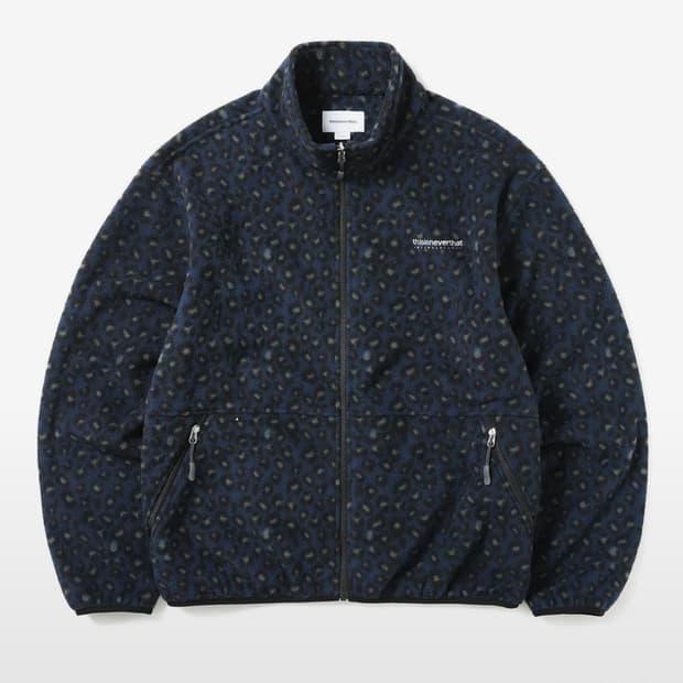 INTL. Fleece Jacket Leopard Blue m사이즈