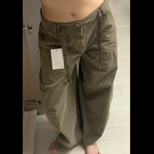 Zara Cargo Pants khaki 자라 카고 팬츠 카키