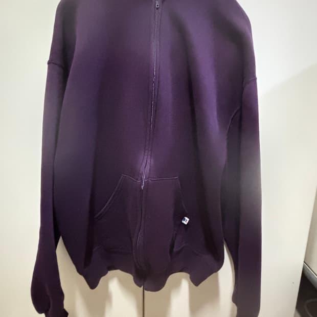 90s 러셀 후드집업 버건디