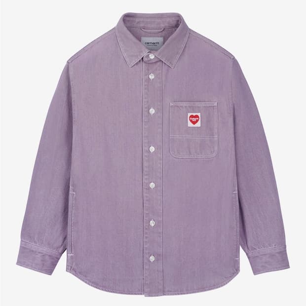 칼하트 WIP L/S NASH SHIRT SEA FOG