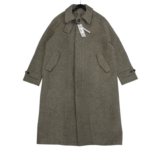 르마드 오버핏 울 발마칸 롱 코트