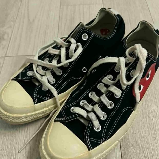꼼데가르송 컨버스 스니커즈 신발