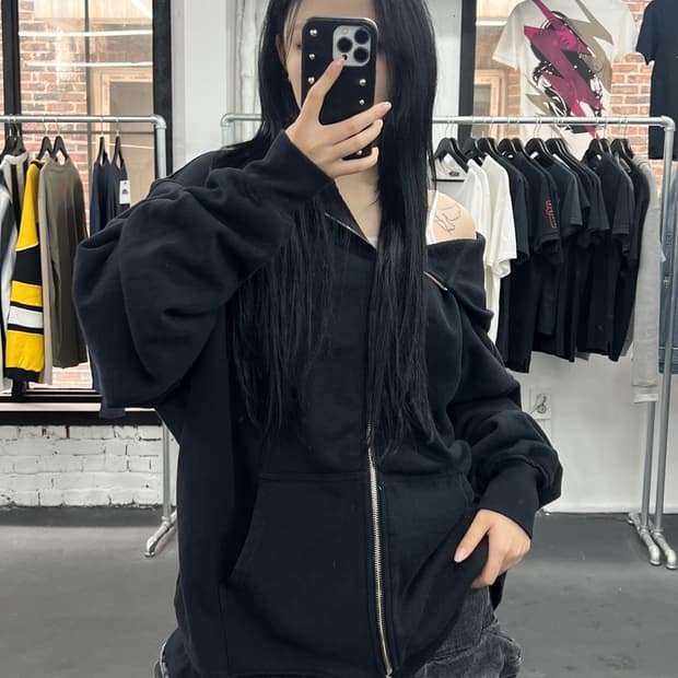 샤카웨어 가먼트 다이 투웨이 후드집업