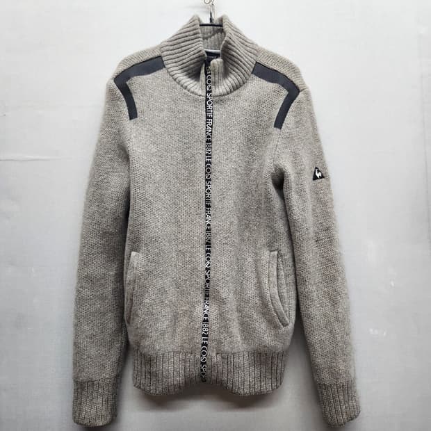 르꼬끄 골프 와펜 니트 집업 L(M)