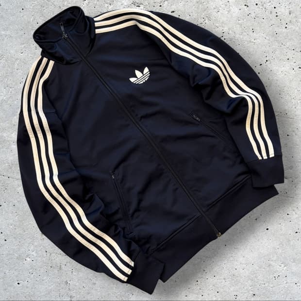 [90] 13s 아디다스 파이어버드 네이비 삼선 트랙탑 D846