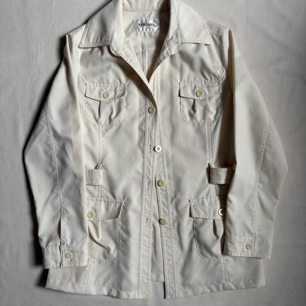 vintage ivory pocket jacket