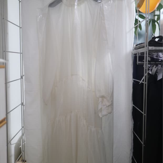 민주킴 Oversized Ruffled Tiered Dress