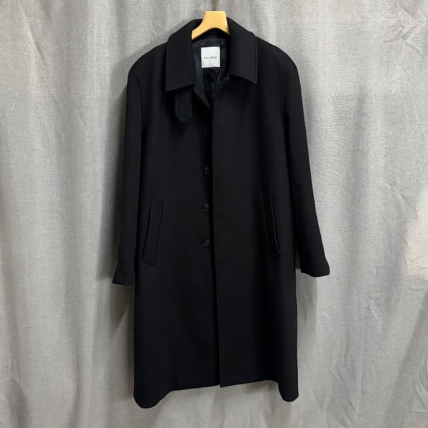 [XL] Non Blank 넌블랭크 울 캐시미어  발마칸 핸드메이드 코트