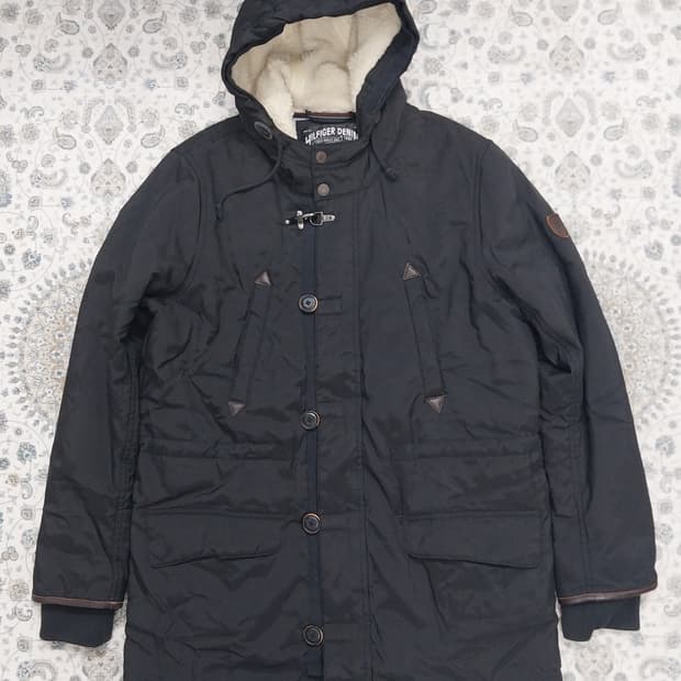 타미힐피거 데님 후드 점퍼