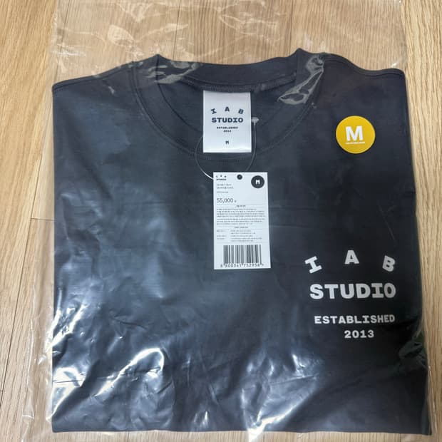 미개봉) 아이앱스튜디오 10주년 챠콜 M/L