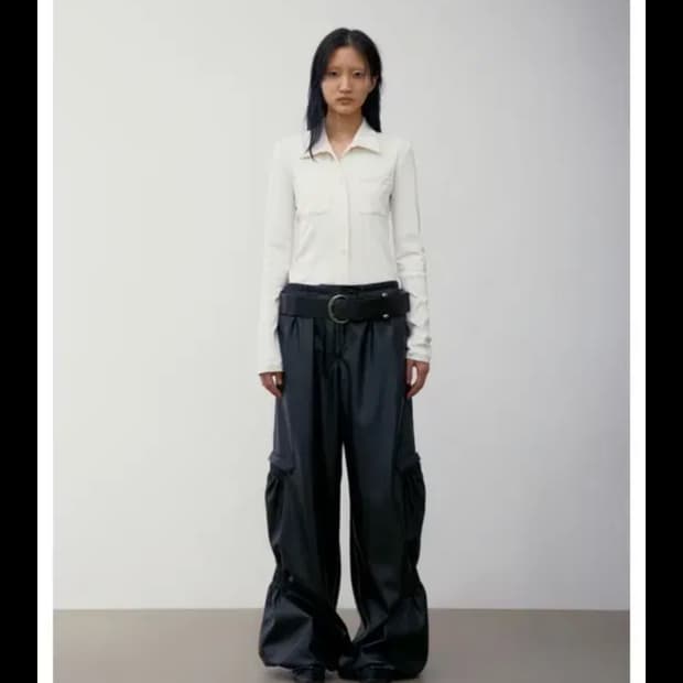 로우클래식 new jersey pocket shirt cream M