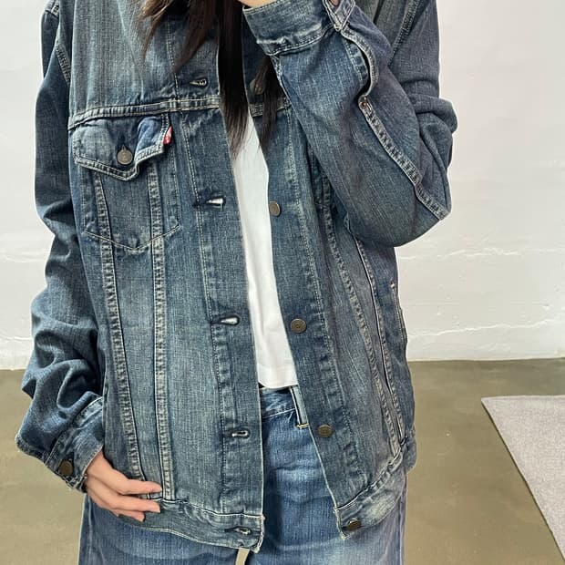 리바이스 정품 데님 자켓 L