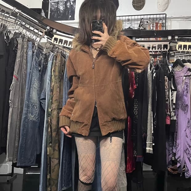 빌라봉 코듀로이 투웨이 퍼 후드자켓