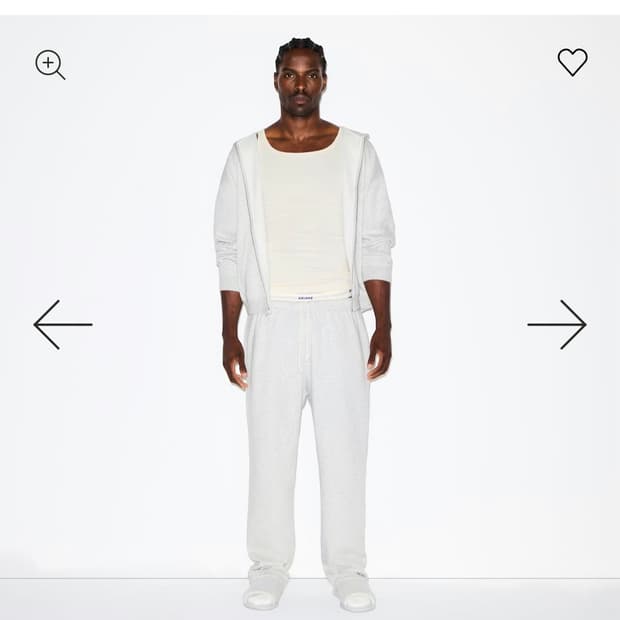 스킴스 플리스라운지 스트레이트 레그 팬츠 xs