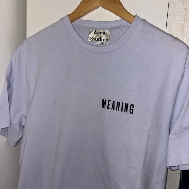 Acne Studios Meaning Tshirts