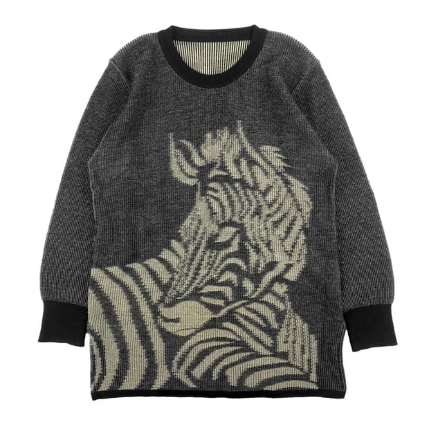 zebra 그래픽 니트
