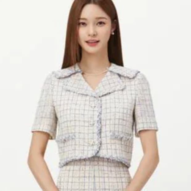 잇미샤(it michaa) 트위드 크롭자켓 55 새상품