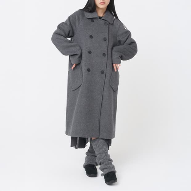 미세키서울 더블버튼 롱코트 구해요