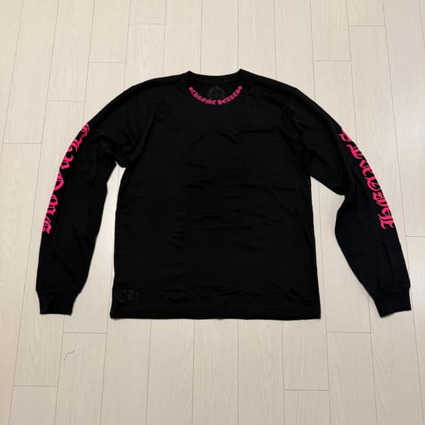 크롬하츠 롱슬리브 블랙/핑크