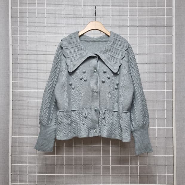 (택포) 써스데이아일랜드 니트가디건 M