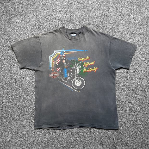 80s 빈티지 할리데이비슨 티셔츠 XL