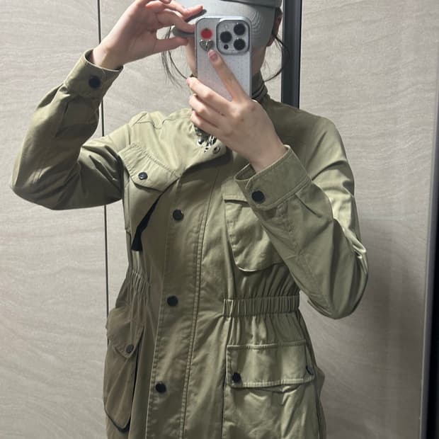 빈티지 야상 / 카키 / S