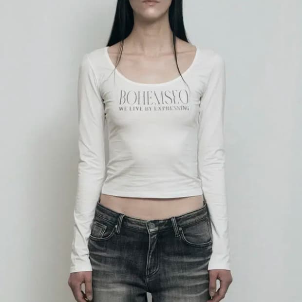 보헤미안서울 새상품 PALE PRINETED LONG SLEEVE, iv