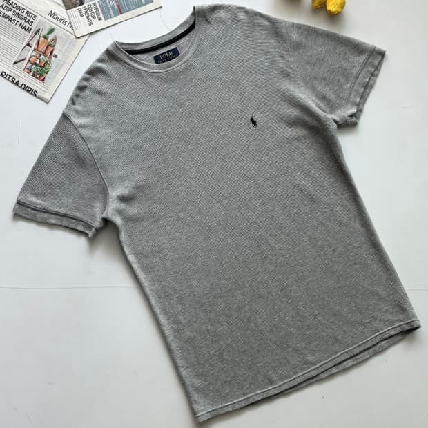 Polo 폴로랄프로렌 와플 그레이 반팔티