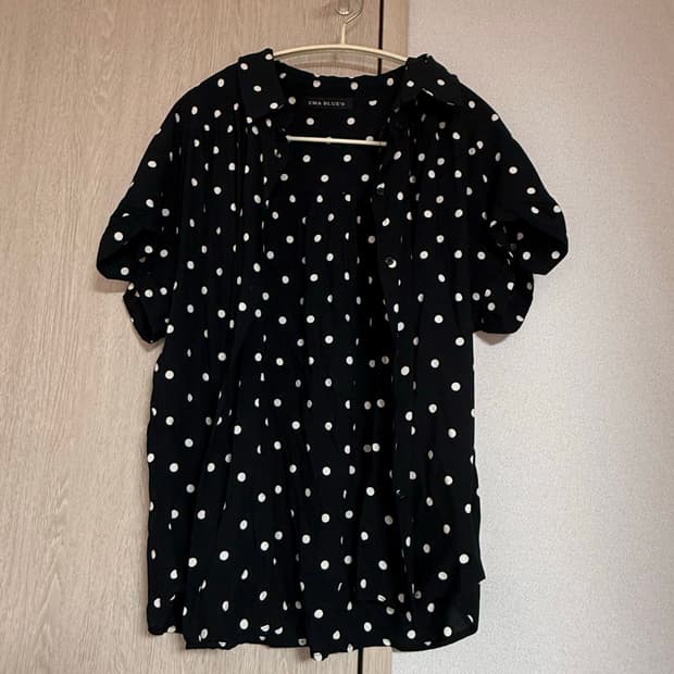 도트 블라우스 셔츠