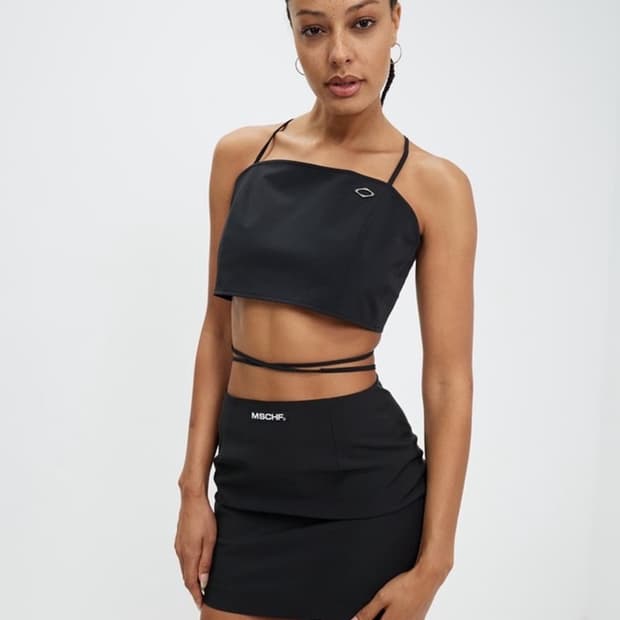 미스치프 x 스트랩 뷔스티에 탑