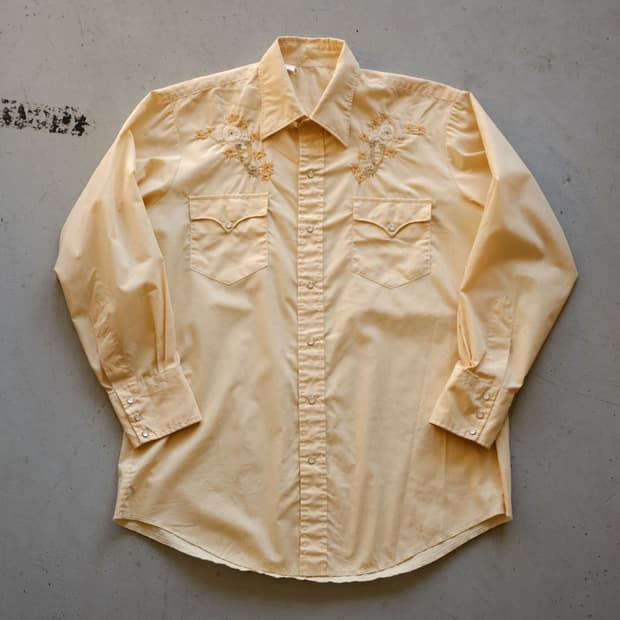 1960~70‘s Flower Embroidery Western 